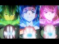 TVアニメ「DIGIMON BEATBREAK」進化シーン、e-パルスチャージ 【ランフォモン・ティロモン・ルドモン】