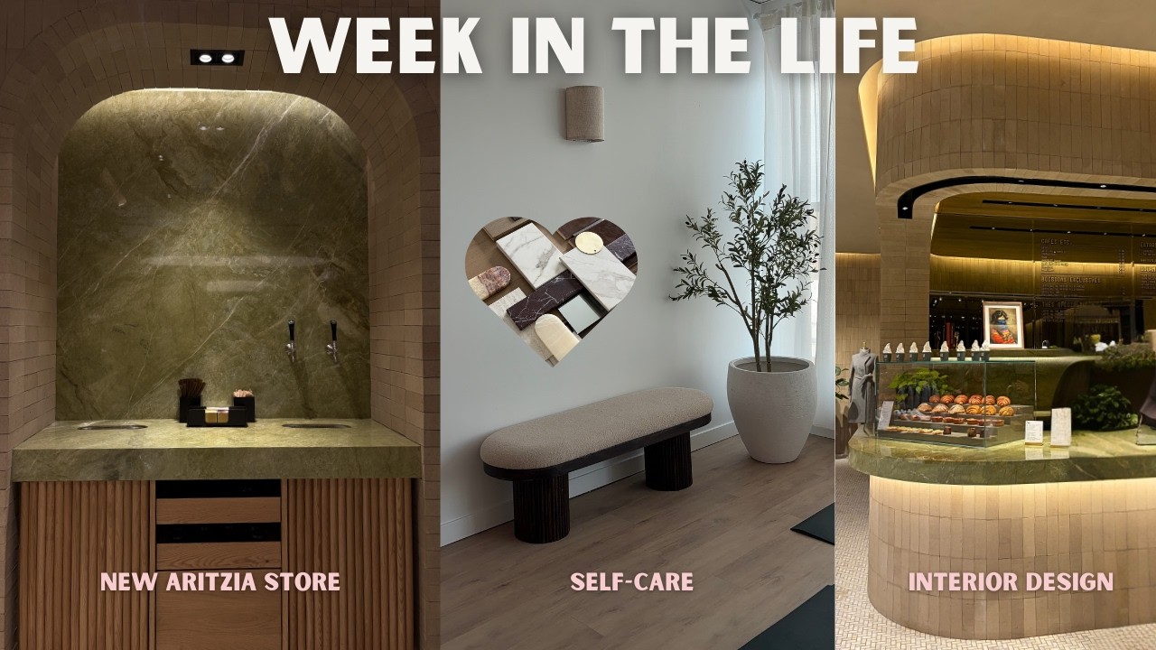 Interior Design Student in Montreal🛋️ | Internship (Moodboards, Budgets), New Aritzia Store, Massage