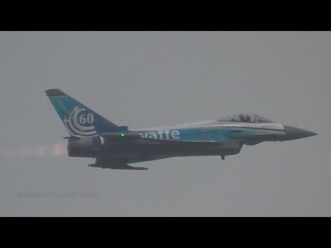 DEMO EUROFIGHTER TYPHOON - SPECIAL LIVERY 60 YEARS GERMAN AIR FORCE @ NATO DAYS 2016