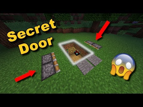 (EASY) Secret Underground Piston Door (THE GROUND OPENS UP!!!) - Minecraft Tutorial