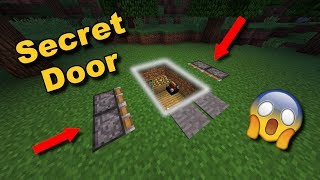 (EASY) Secret Underground Piston Door (THE GROUND OPENS UP!!!) - Minecraft Tutorial