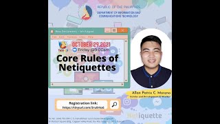 TECH4ED WEBINAR: The Core Rules of Netiquettes