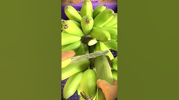 simple trick to cut the banana stem properly so it