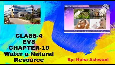 MLZS JHANSI CLASS 4 EVS Chapter 19 Water a Natural Resource Lecture 1