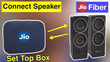 How to connect speaker in Jio set top box, Trick to Jio setup box speaker connect using aux