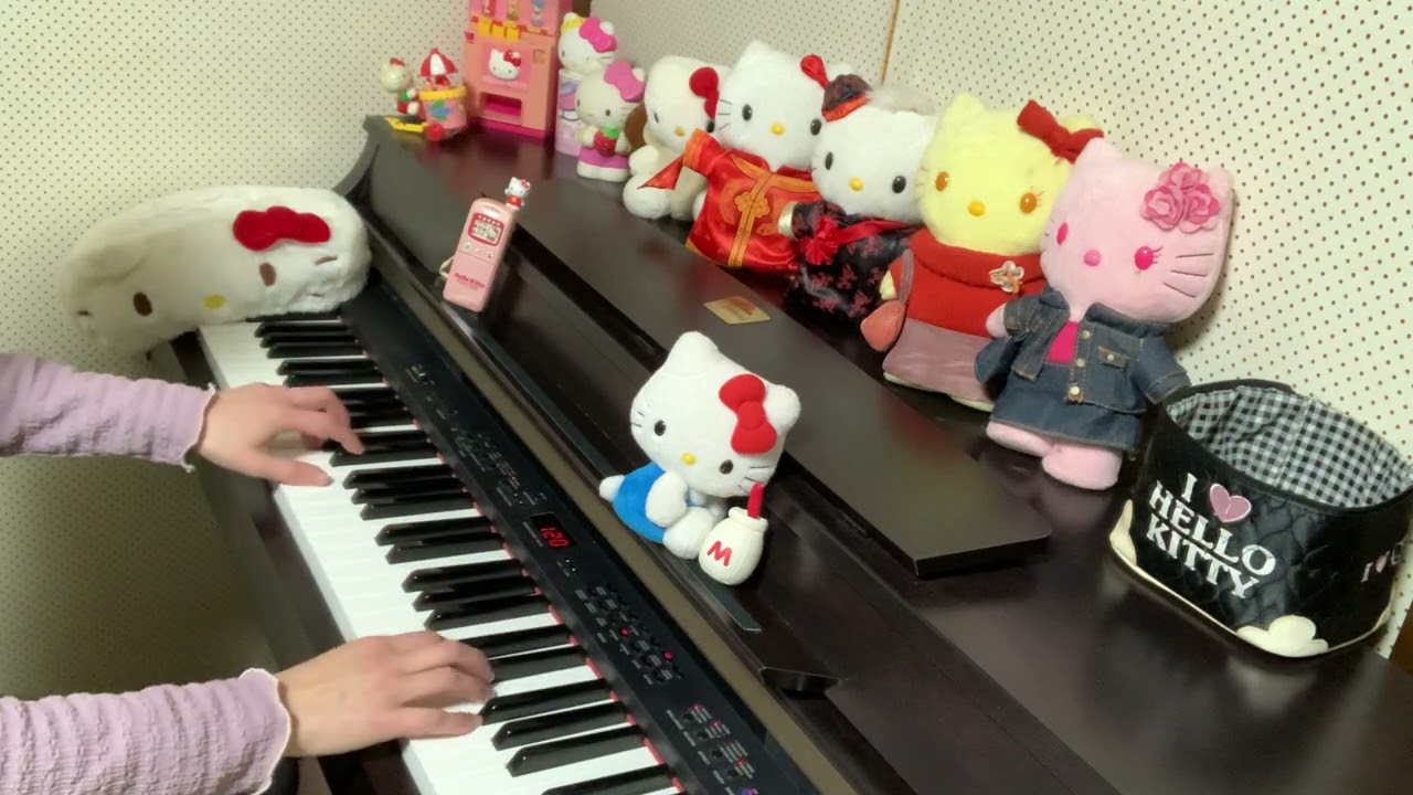 ピアノベルな日々》 ハローキティ (林原めぐみ) #hellokitty - YouTube