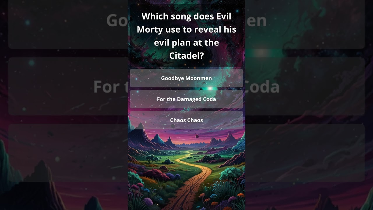 Rick and Morty - Trivia Quiz