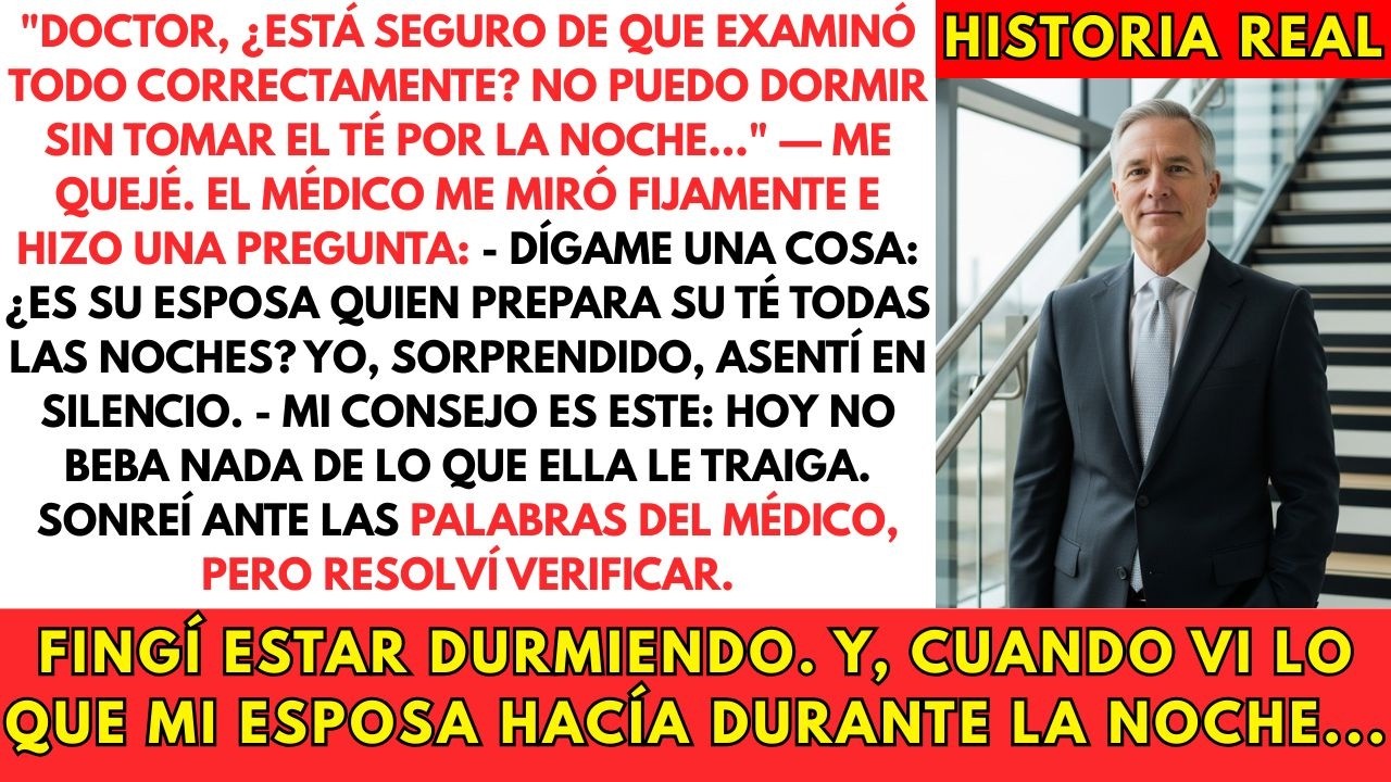 El Médico Examinó, Miró Fijamente Y Preguntó  “Dígame, Es Su Esposa Quien Prepara Su Té...