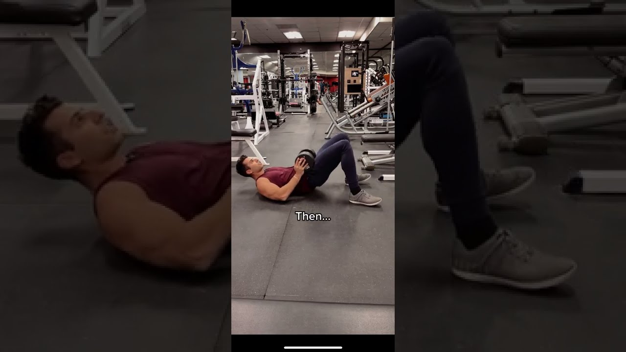 How To EASILY Set Up Dumbbell Glute Bridges Gym Hack 