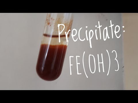 FeCl3 + NaOH reaction [Fe(OH)3 precipitate formation] - YouTube