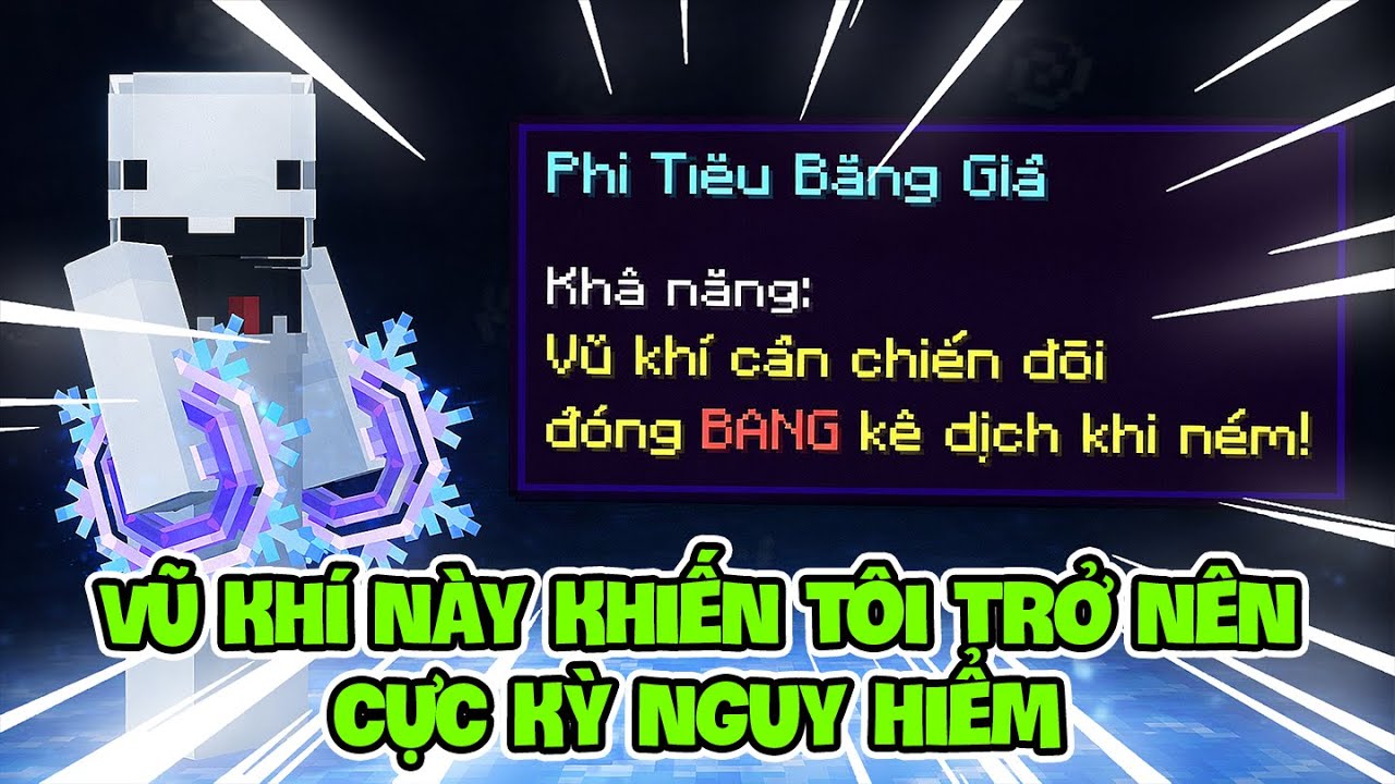 Tôi Chế Tạo Vũ Khí Cực Kì Nguy Hiểm Trong Sever SMP !