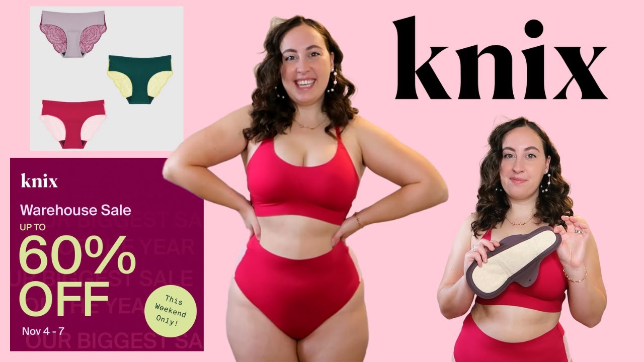 These are a GAME CHANGER! Knix Lace and Reusable Pads + Warehouse Sale