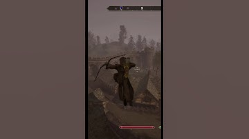 Oblivion Remastered Trickshots From The Rooftops! 3 #gaming #shorts #oblivionremastered #trickshots