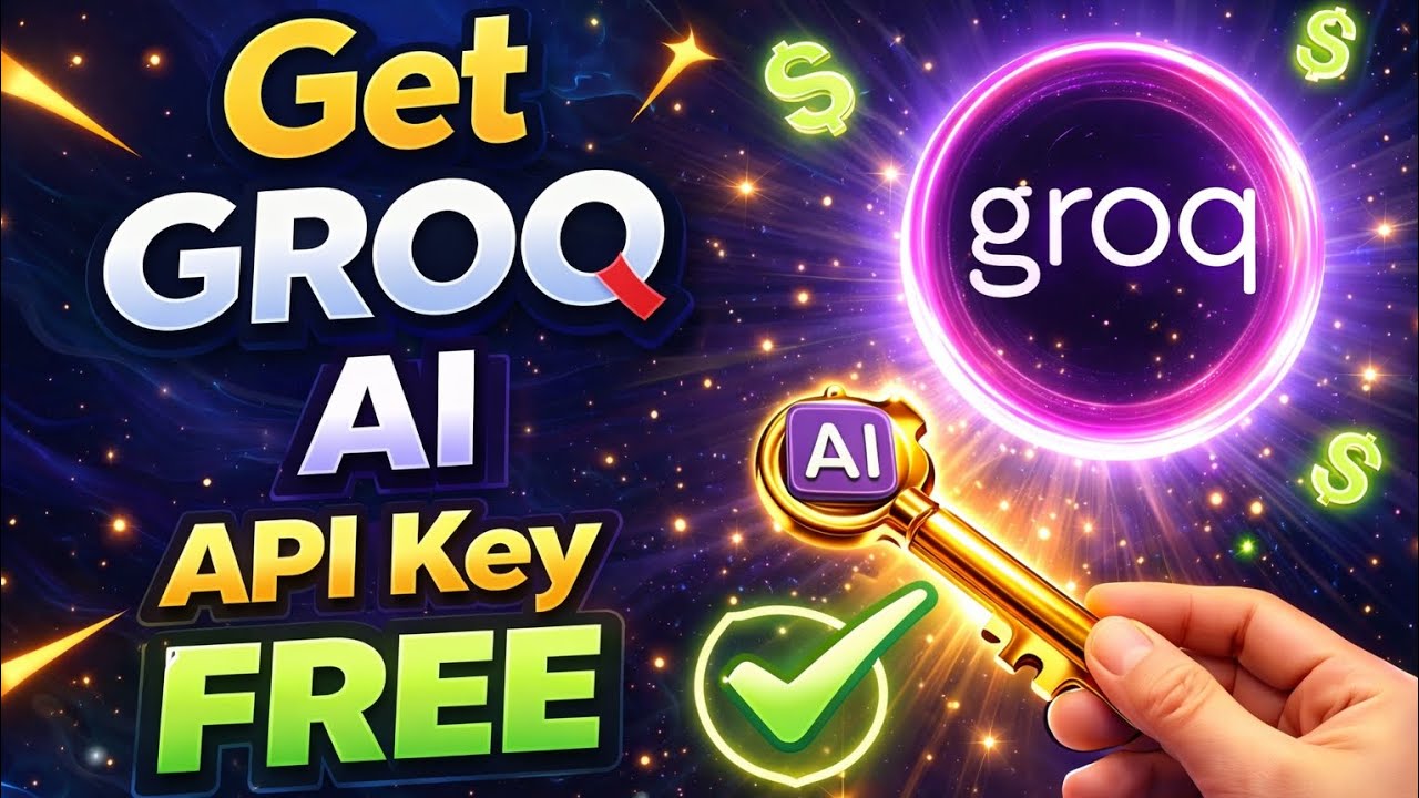 GET GROQ API KEY FREE - YouTube