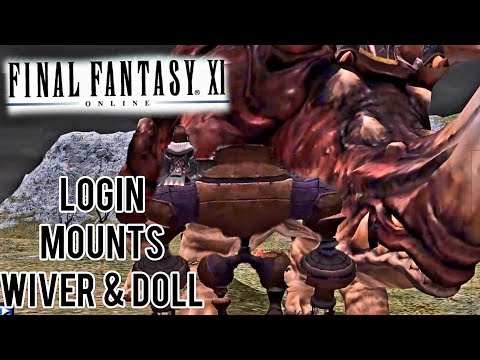 Final Fantasy XI HD PC) Login Mounts  Wiver & Doll