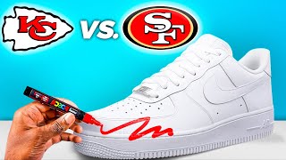 Customizing Air Force 1's  (Super Bowl Edition)