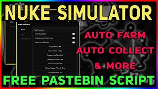 [ ✨ENCHANT!] Nuke Simulator Script - Auto Farm | Auto Collect | Unlock All & More