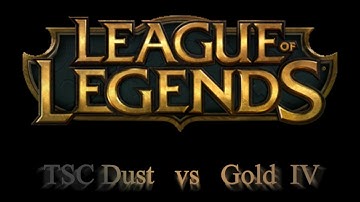 League of Legends| TSC Dust vs Gold IV| Caitlyn vs Lucian| 1v1 Mid FB