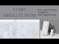 Atomy absolute snow for pigmentation skin  absolute snow skincare untuk kulit berflek