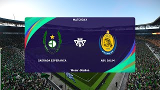 Sagrada Esperança vs Abu Salim Tripoli (03/03/2024) CAF Confederations Cup PES 2021 screenshot 4