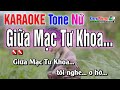 Karaoke  gia mc t khoa  tone n  2022  nhc sng duy tng