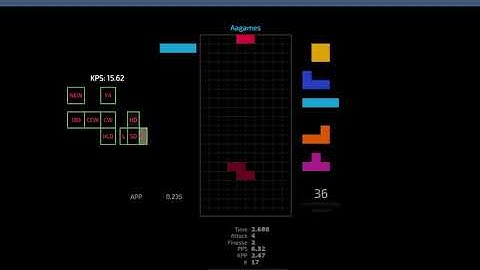 [Jstris] Invisible 40 Line Sprint in 15.941 Seconds (Former World Record)