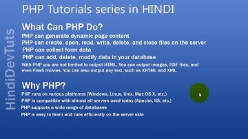 php tutorials in hindi Part 1 Getting Started