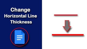 How to change horizontal line thickness in Google Docs
