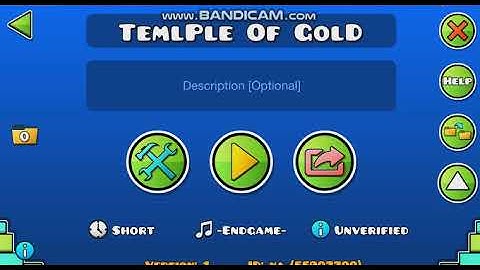 Mi nuevo nivel - Temple of gold - Geometry dash 2.11