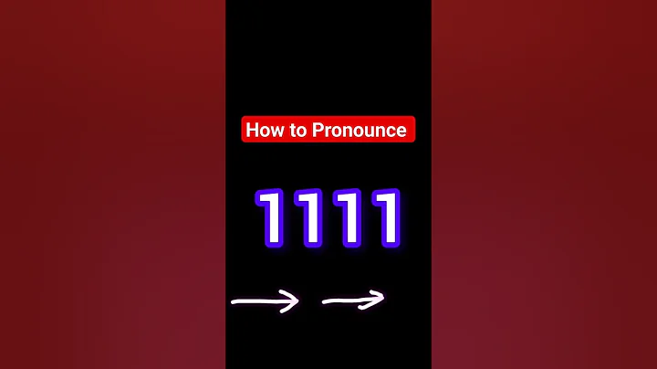 How to Pronounce 1111 as Year