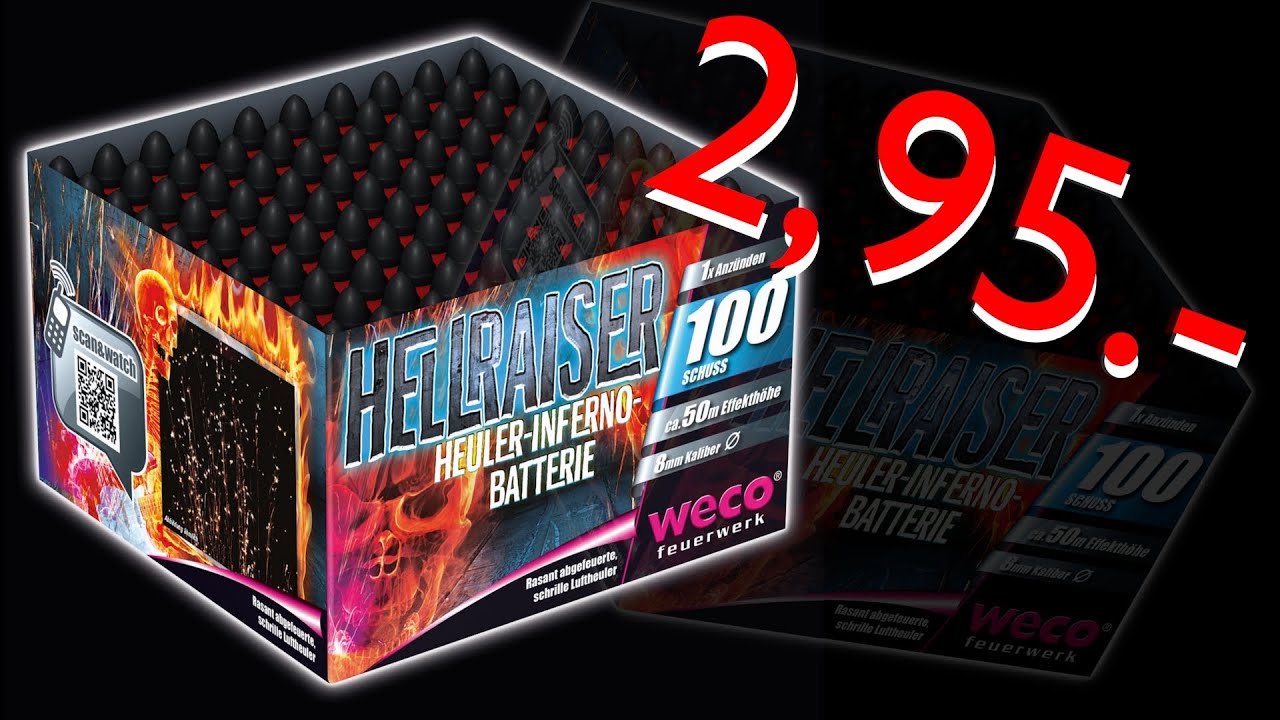 Weco Hellraiser | 100 Schusus Heulerbatterie (2013er Charge) [Full-HD]