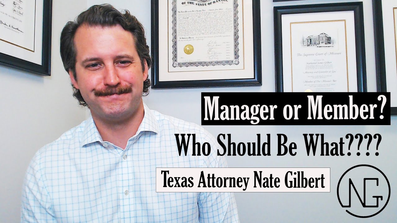 Who Should be a Member or Manager in Your Texas LLC? Roles Are VITAL ...