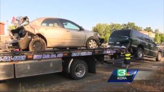 Multi car accident shuts down Folsom Blvd during morning commute