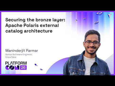 Securing the bronze layer: Apache Polaris external catalog architecture - Maninderjit Parmar Episode cover