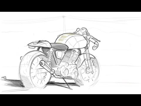 BB ki Sketches - | Cafe Racer Bike 