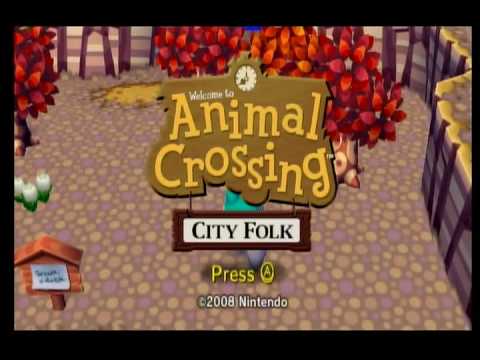 Animal Crossing City Folk Title Screen - YouTube