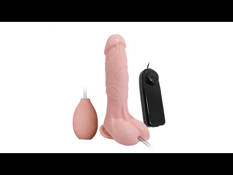 6959532317022 Реалистичный вибратор для имитации эякуляции / BAILE DILDO SQUIRING WATER SPRAY FLESH