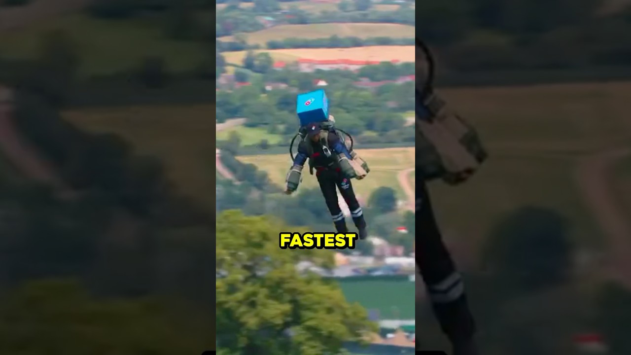 World’s Fastest Pizza Delivery 🍕😳