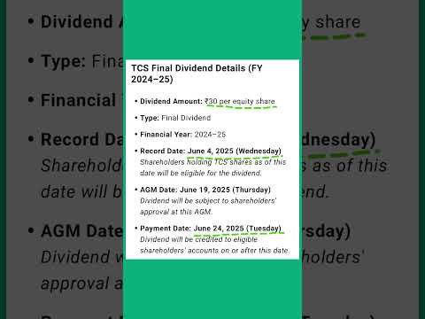 TCS dividend news