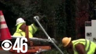 Winter weather and power outages in Hall County