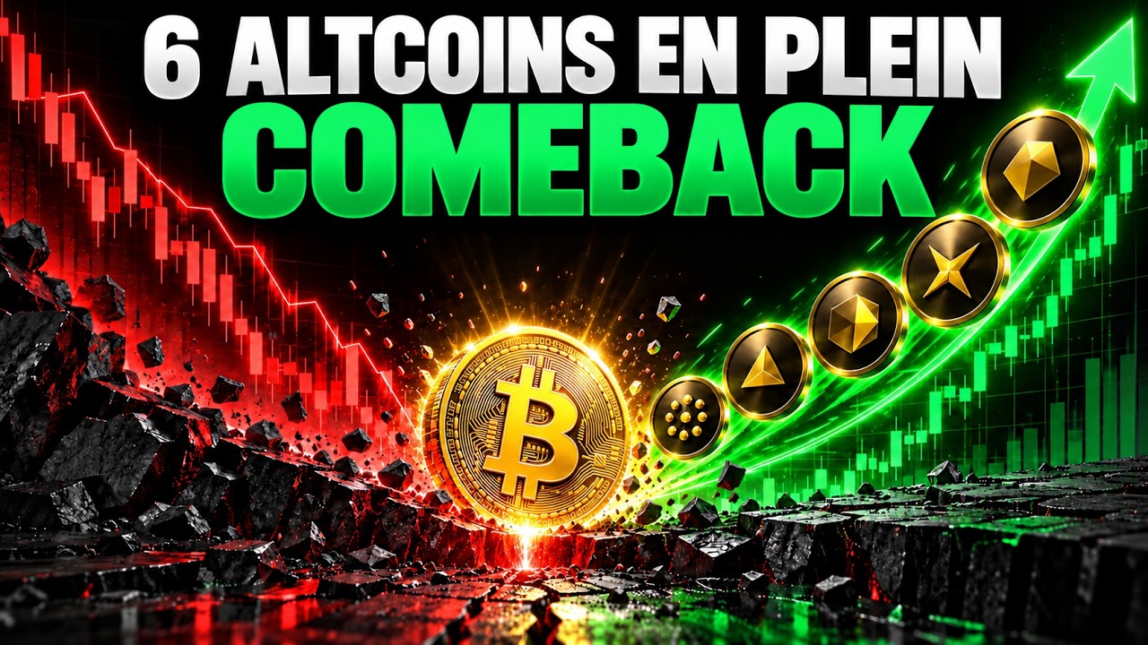 🚨 ALERTE ALTCOINS ⚡️ 6 CRYPTO en plein comeback 📉📈 Rebond solide et durable ou feu de paille ?