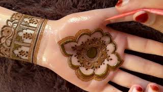 Very Beautiful Prettiest Henna Design for Hand/ Beautiful semi Bridal henna design for palm / Henna