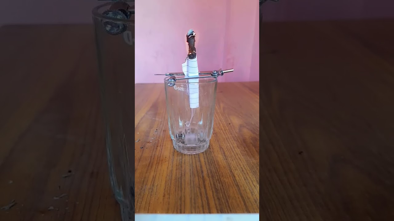 The smoke chemistry experiment success with paper