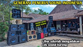 Semangatnya luar biasa ! GREBEK cek sound bareng pelajar sekolah di jatiroto-wonogiri