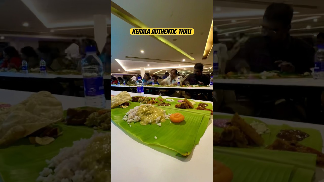 Authentic Veg Thali from Kerala. 