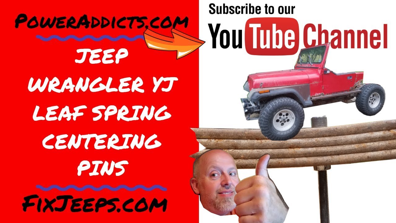 Jeep Wrangler YJ - Change leaf spring center pins - YouTube