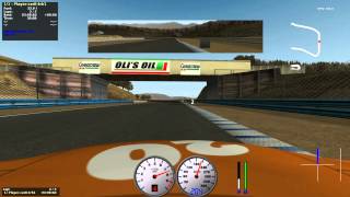 TORCS steering wheel setup and practice on Corkscrew screenshot 1