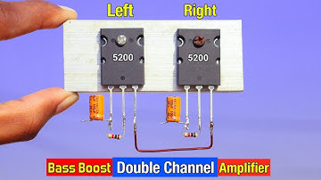 DIY : 5200 Transistor Double Channel Amplifier || Loud and Clean Speaker !!