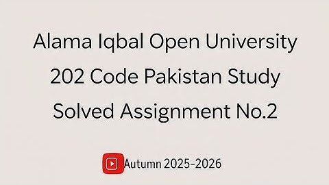 AIOU Code 202 Solved Assignment No.2 Autumn 2025| AIOU Solved Assignment 2 Code 202 Autumn 2025|AIOU