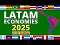 Latin american economies by gdp nominal 2025  latam economies 2025  facts nerd